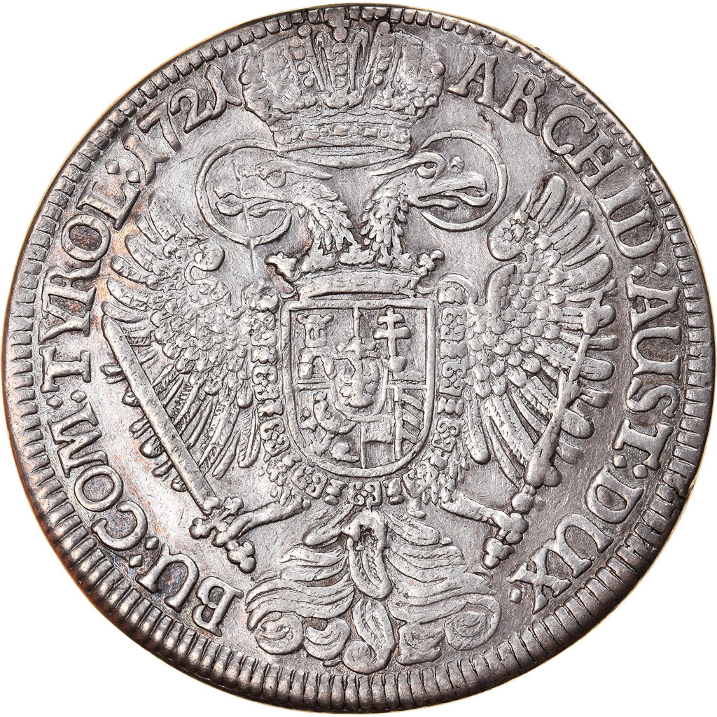 Moneda, ESTADOS AUSTRIACOS, Karl VI, Thaler, 1721, Hall, EBC, Plata