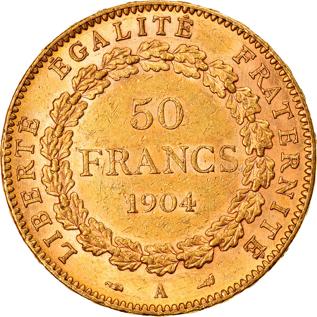 France, 50 Francs, Génie, 1904, Paris, Or, TTB+, Gadoury:1113, KM:831