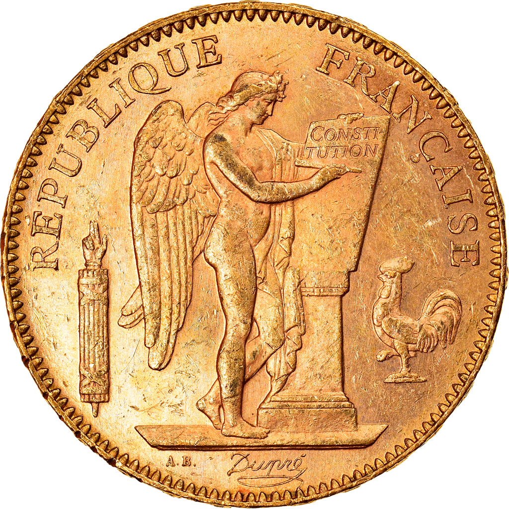 France, 50 Francs, Génie, 1904, Paris, Gold, AU(50-53), Gadoury:1113, KM:831