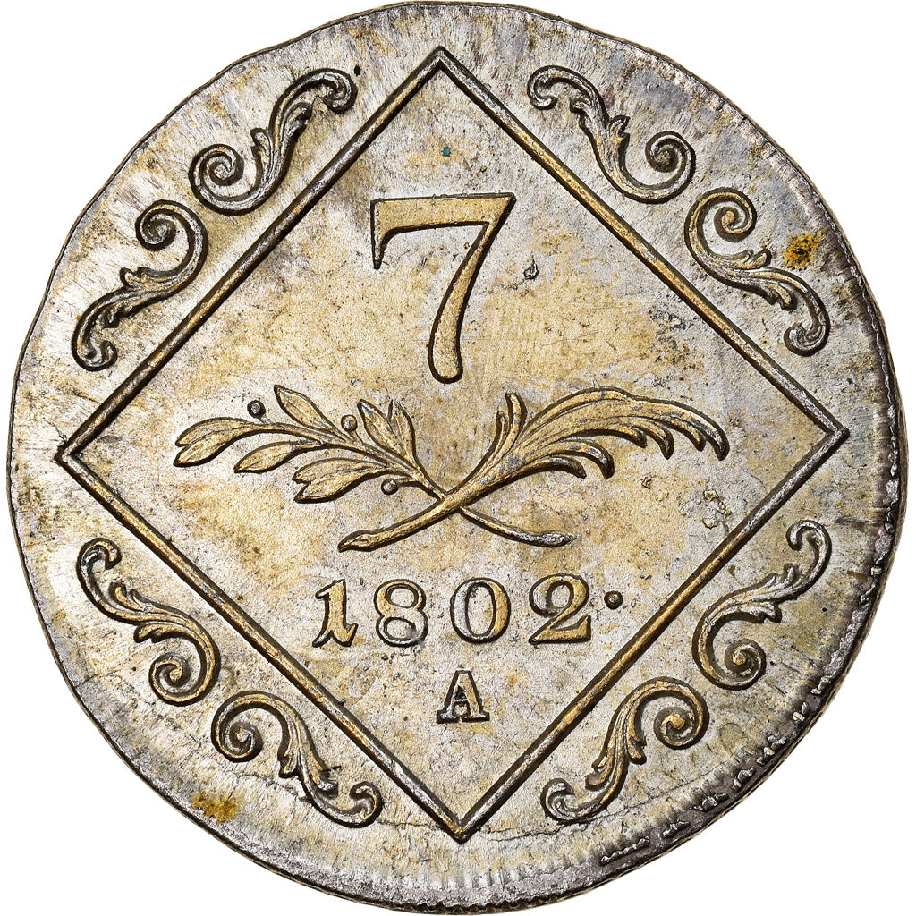 Monnaie, Autriche, Franz II (I), 7 Kreuzer, 1802, Vienna, SPL, Argent, KM:2129