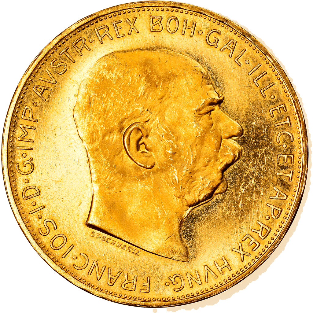 Autriche, François-Joseph Ier, 100 Couronnes, 1915, Vienne, Refrappe, Or, SUP