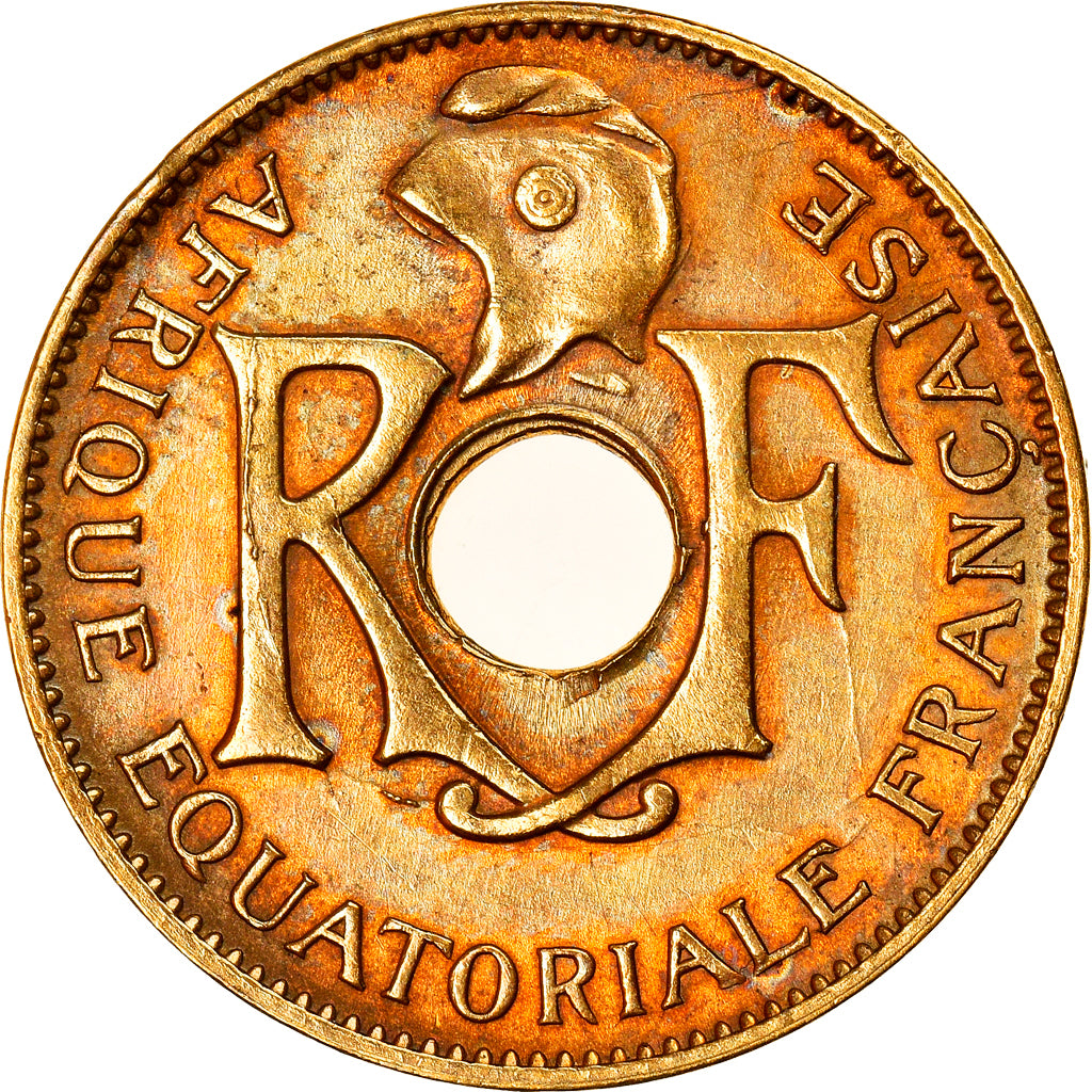 Monnaie, Afrique-Équatoriale française, 10 Centimes, 1943, SPL