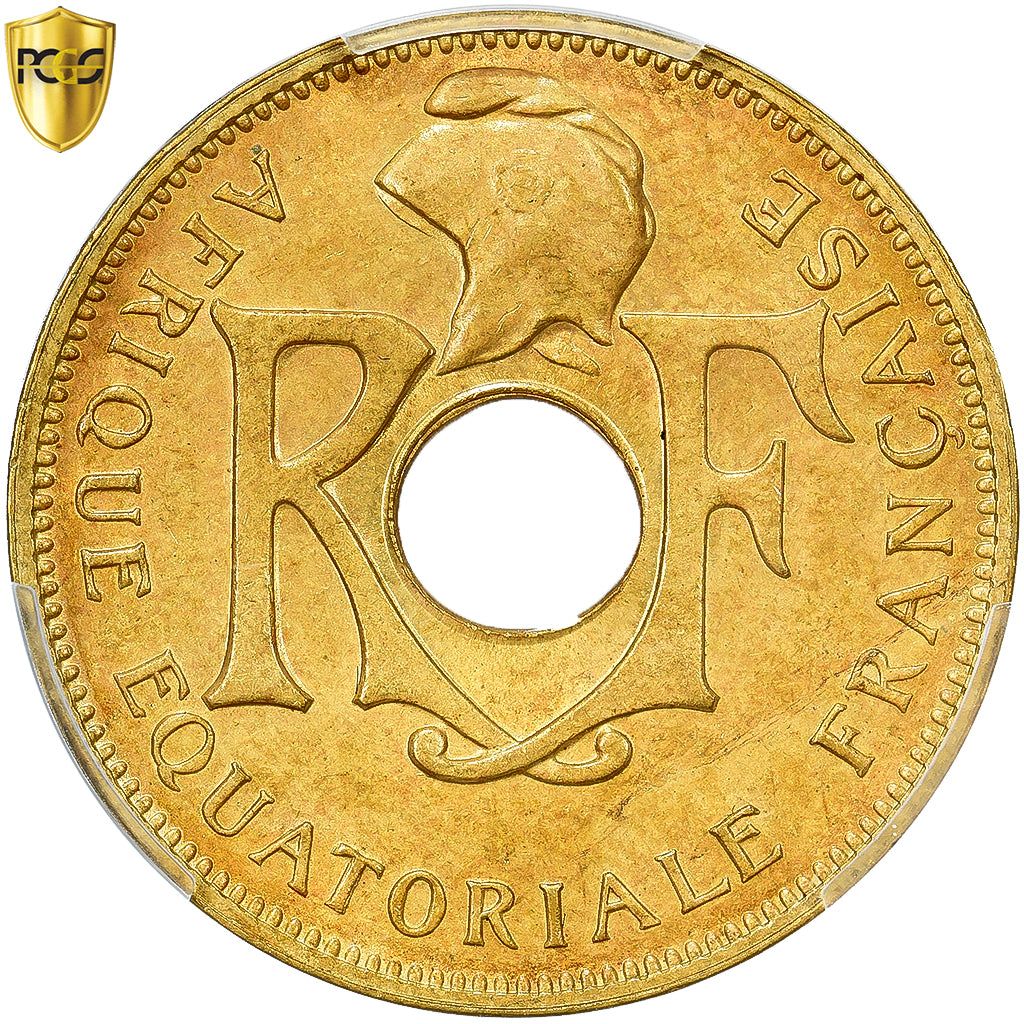 África Equatorial Francesa, 25 Centimes, 1943, Pretoria, Muito