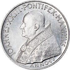 Coin, VATICAN CITY, John XXIII, 10 Lire, 1962, MS(63), Aluminum, KM:70