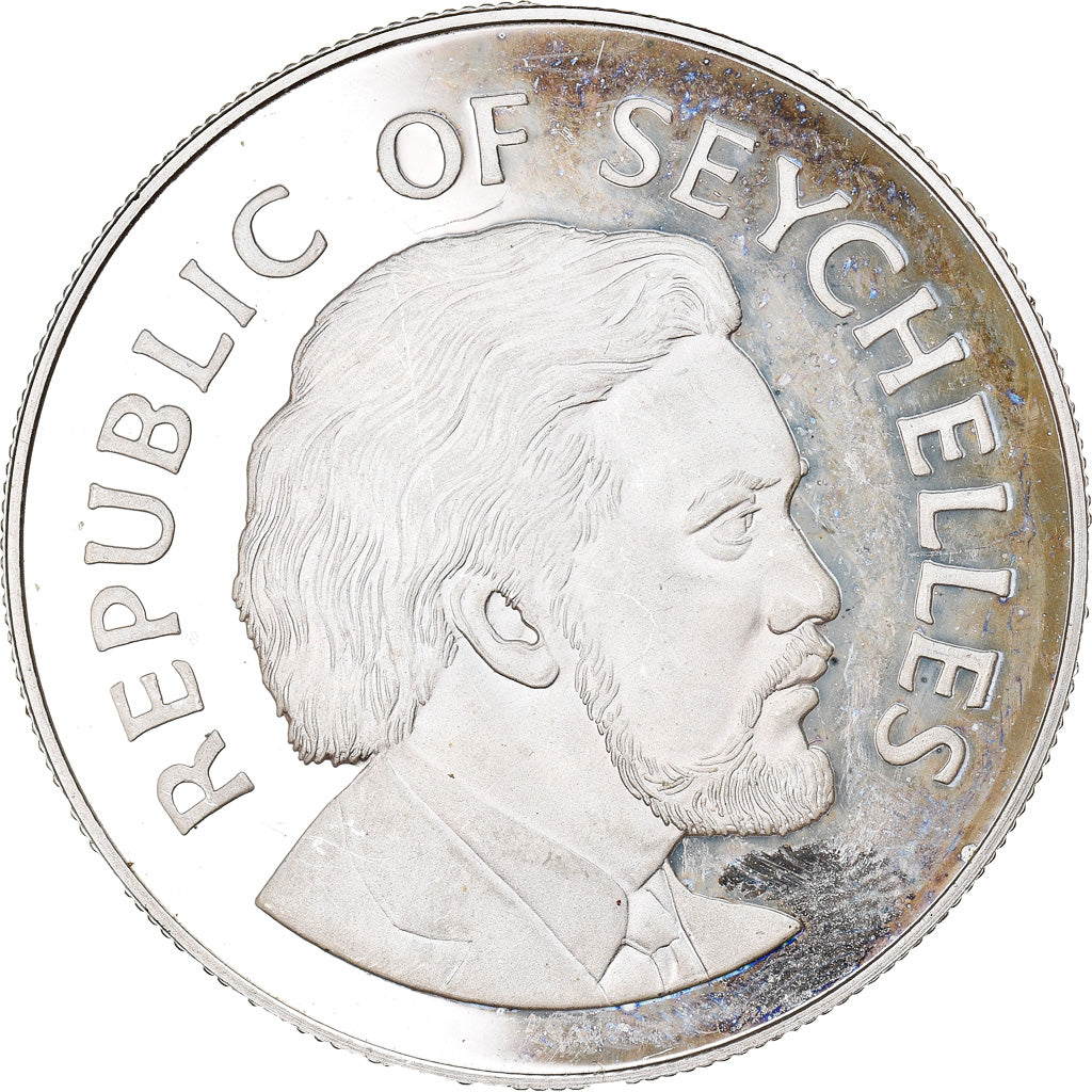 Coin, Seychelles, 25 Rupees, 1977, British Royal Mint, Proof, MS(65-70), Silver