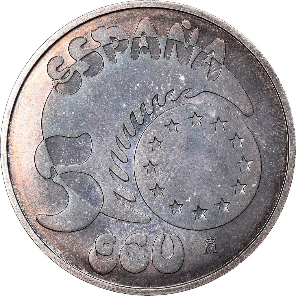 Münze, Spanien, Juan Carlos I, 5 Ecu, 1989, Madrid, STGL, Silber, KM:M24