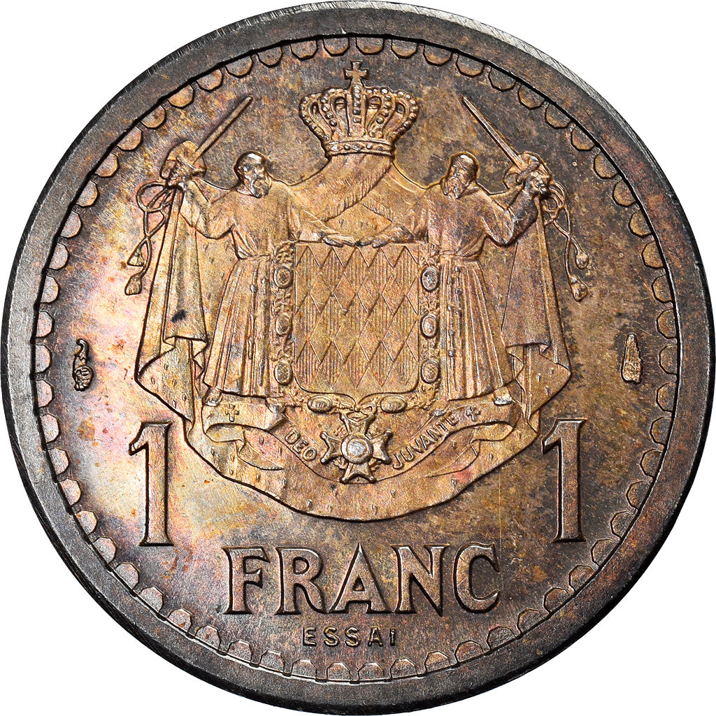 Moneta, Monaco, Franc, Undated (1943), ESSAI, SPL+, Argento, KM:E9