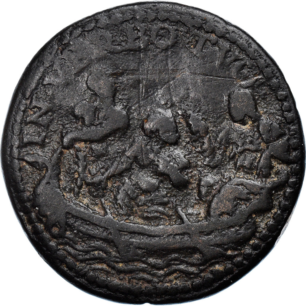 Watykan, Token, Sede Apostolica Vacante, 1605, Rzadkie, AU(50-53), Bronze