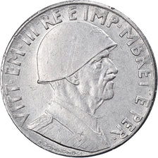Coin, Albania, Vittorio Emanuele III, 0.20 Lek, 1940, Rome, AU(50-53), Stainless