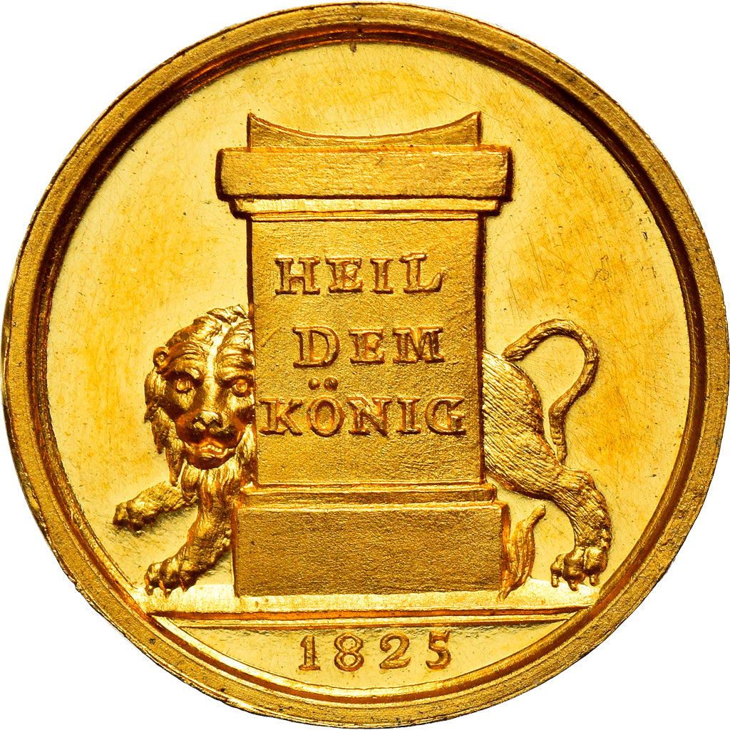 Kingdom of Bavaria, medaglia, Ludwig I, Coronation of Ludwig I of Bavaria, 1825