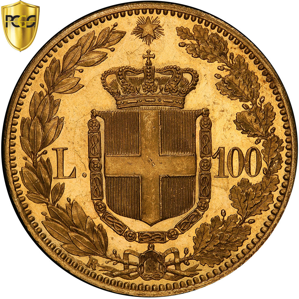 Italie, Umberto Ier, 100 Lire, 1882, Rome, Or, PCGS, MS62, KM:22