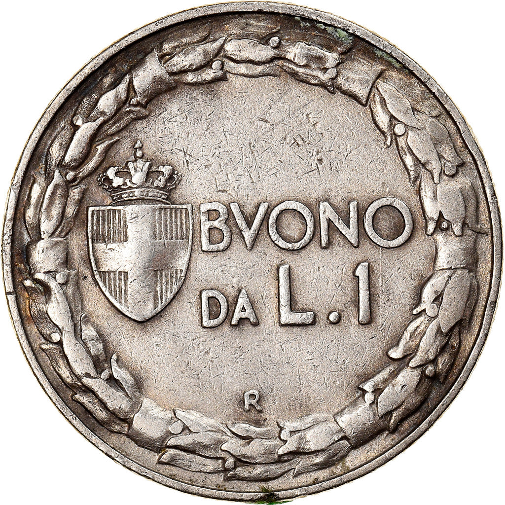 Münze, Italien, Vittorio Emanuele III, Lira, 1924, Rome, S+, Nickel, KM:62