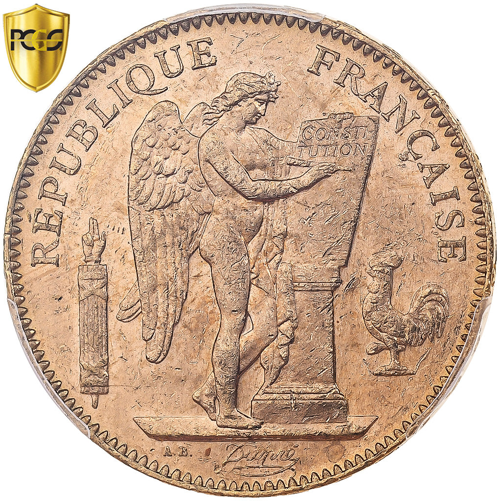 France, 50 Francs, Génie, 1904, Paris, Gold, PCGS, MS63, Gadoury:1113, KM:831