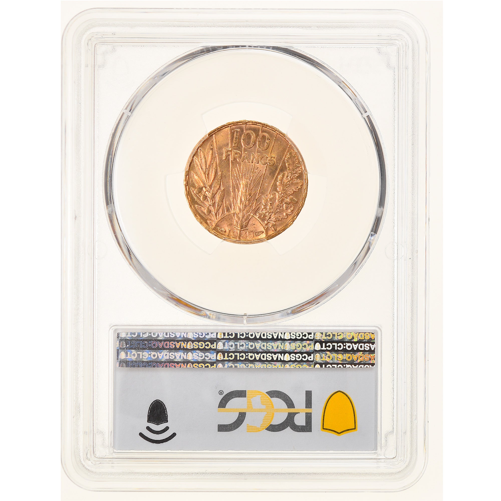 France, 100 Francs, Bazor, 1935, Paris, Gold, PCGS, MS64, Gadoury:1148, KM:880