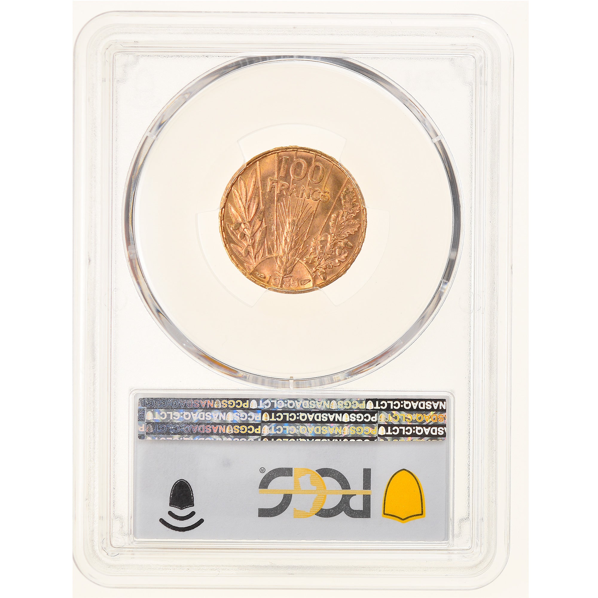 France, 100 Francs, Bazor, 1935, Paris, Gold, PCGS, MS64, Gadoury:1148, KM:880