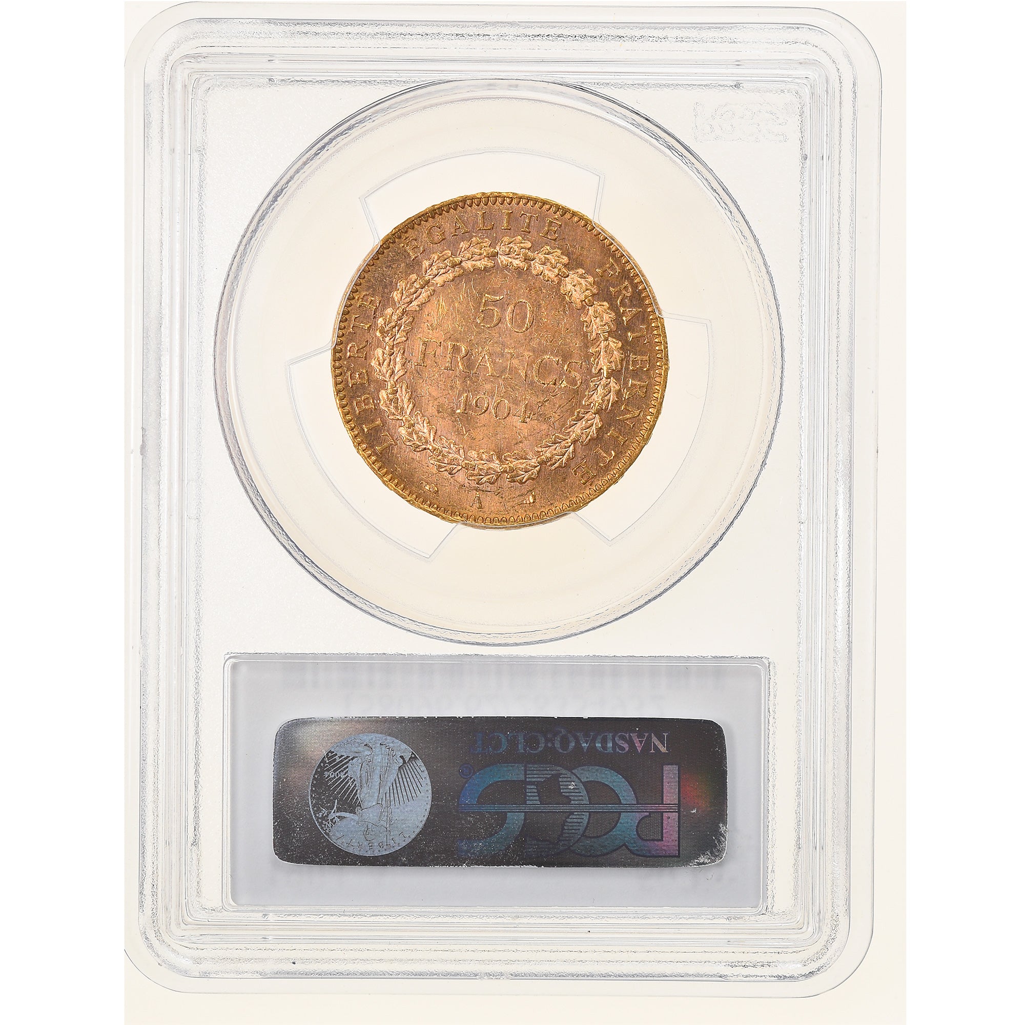 France, 50 Francs, Génie, 1904, Paris, Pedigree, Or, PCGS, MS62, Gadoury:1113