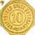 Allemagne, Stadt Eberbach, 10 Pfennig, 1917, SP64, Or