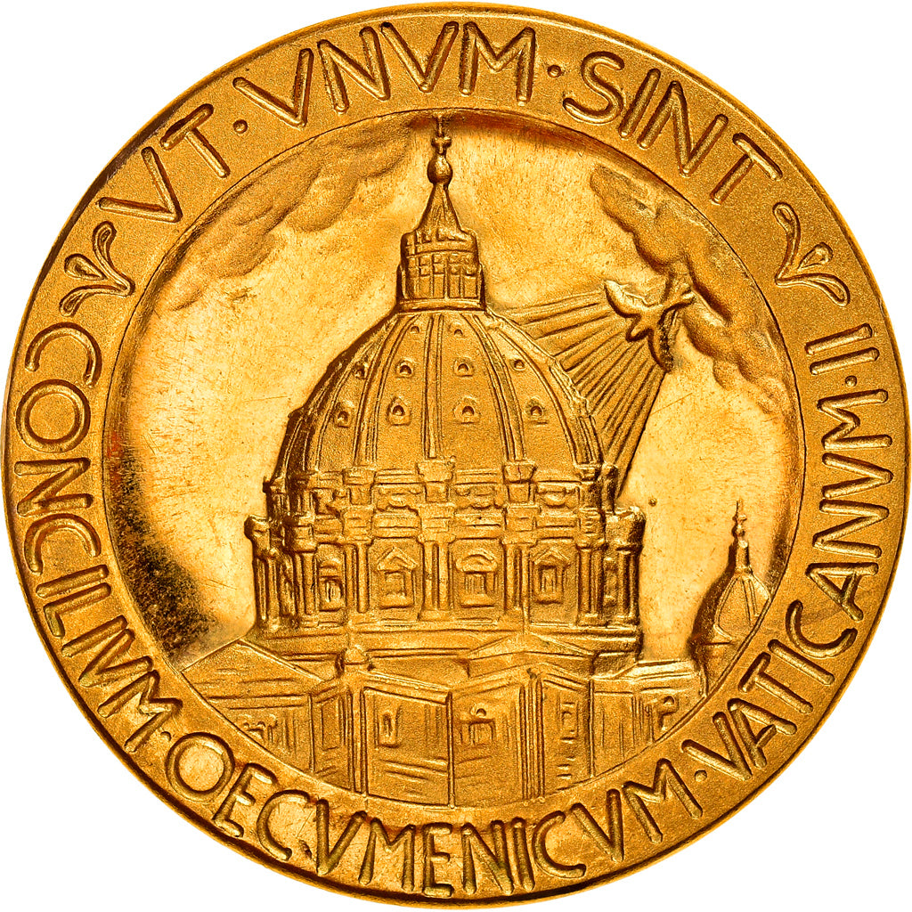 Vaticano, medaglia, Giovanni XXIII, Second Ecumenical Council, 1962, SPL+, Oro