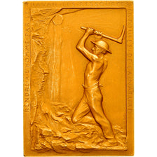 France, Medal, Lens Mines, 1899, Gold, Roty, MS(63)
