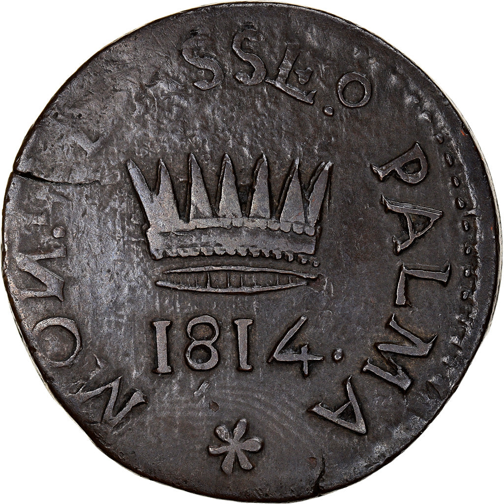 Coin, ITALIAN STATES, VENICE-PALMA NOVA, 50 Centesimi, 1814, Palma Nova, Very