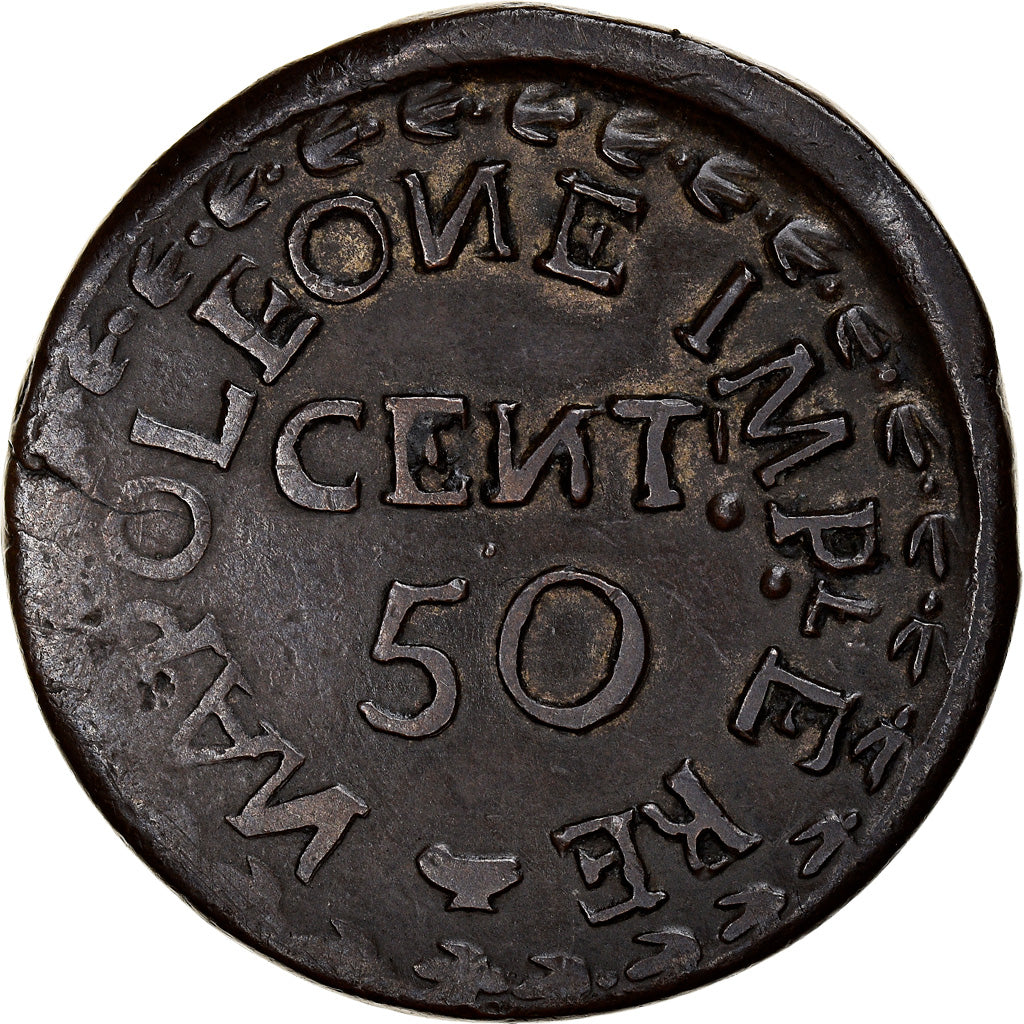 Coin, ITALIAN STATES, VENICE-PALMA NOVA, 50 Centesimi, 1814, Palma Nova, Very