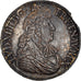 Francja, Louis XIV, Écu à la cravate, 1673, Rennes, Srebro, AU(50-53)