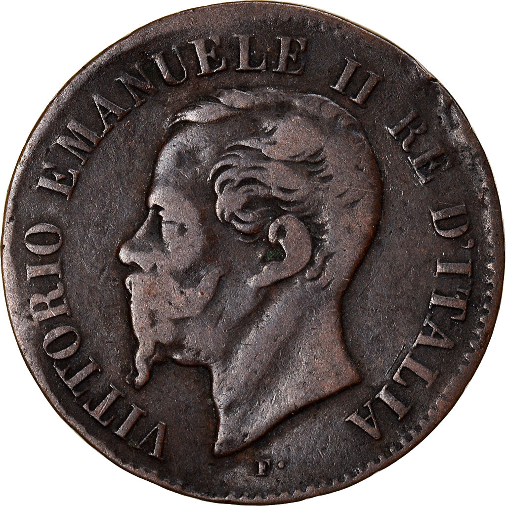 Münze, Italien, Vittorio Emanuele II, 2 Centesimi, 1861, Naples, S, Kupfer