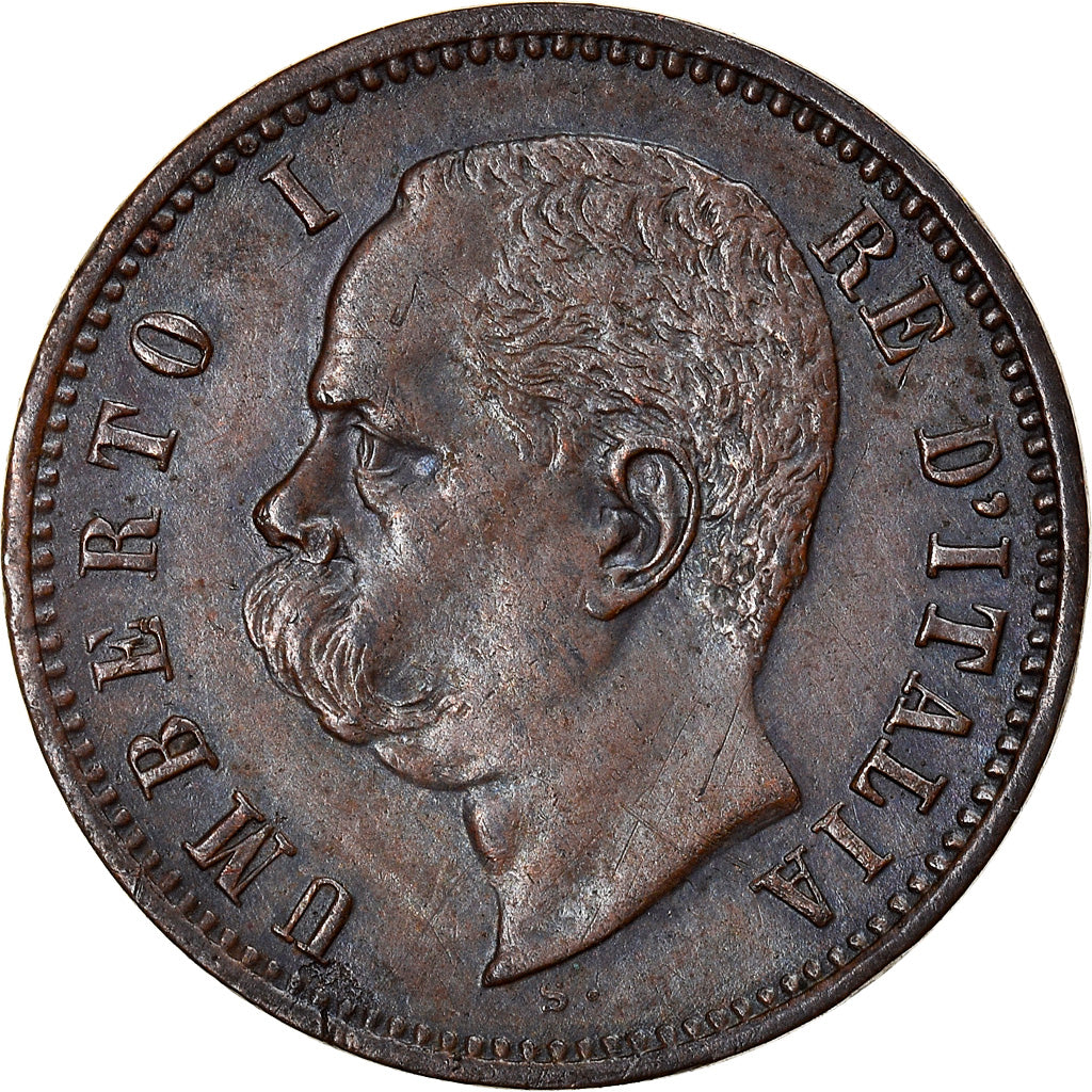 Coin, Italy, Umberto I, 2 Centesimi, 1897, Rome, AU(50-53), Copper, KM:30