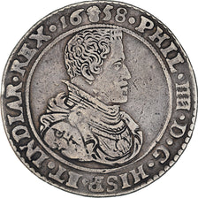 Spanish Netherlands, Philip IV, Ducaton, 1658, Brussels, Piéfort, Silver