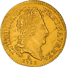 France, Louis XIV, 1/2 Louis d'or au Soleil, 1711, Paris, 2nd semestre, Or