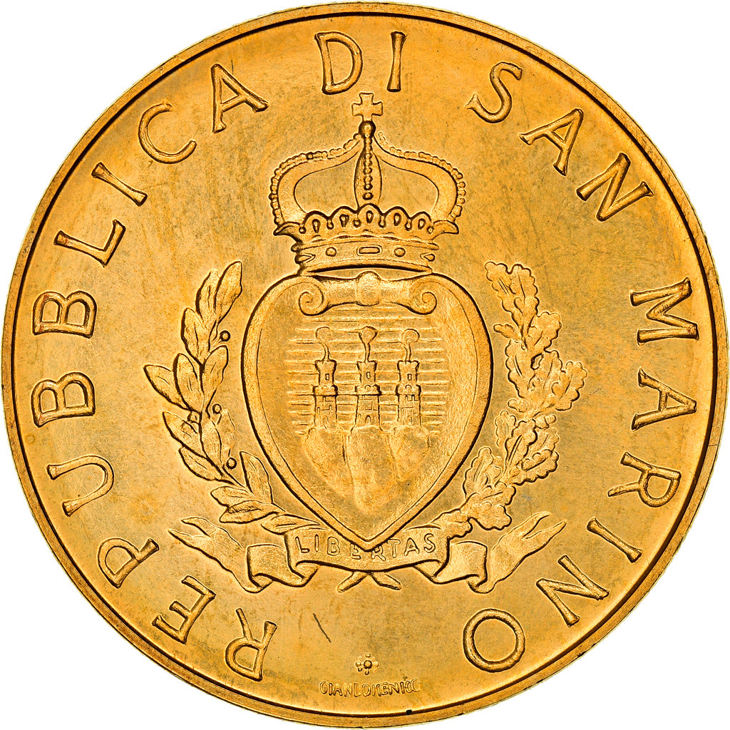 Moneta, San Marino, 5 Scudi, 1987, FDC, Oro, KM:215