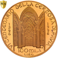 Italia, 100000 Lire, Certosa di Pavia, 1996, Rome, FS, Oro, PCGS, PR67DCAM