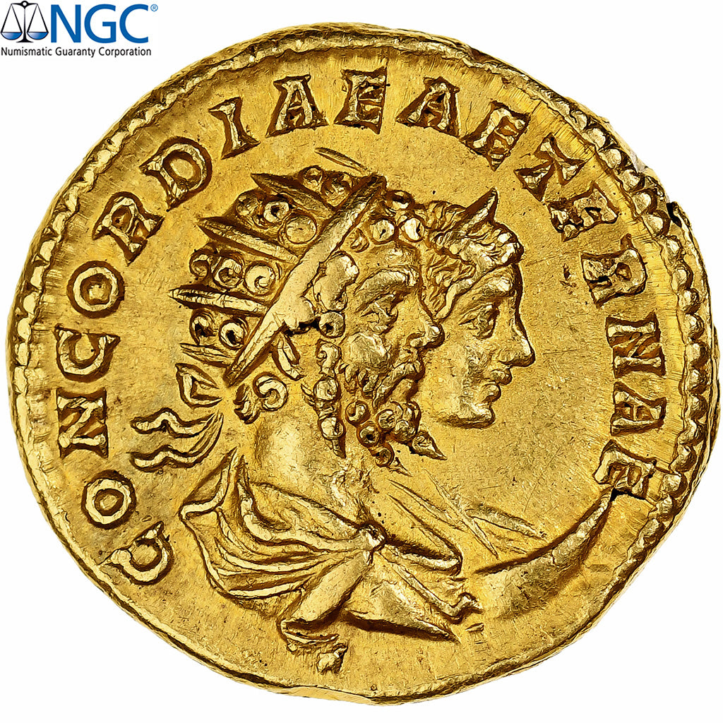 Caracalla, Aureus, 201, Rome, Pedigree, Or, NGC, Ch XF 5/5-2/5, RIC:52