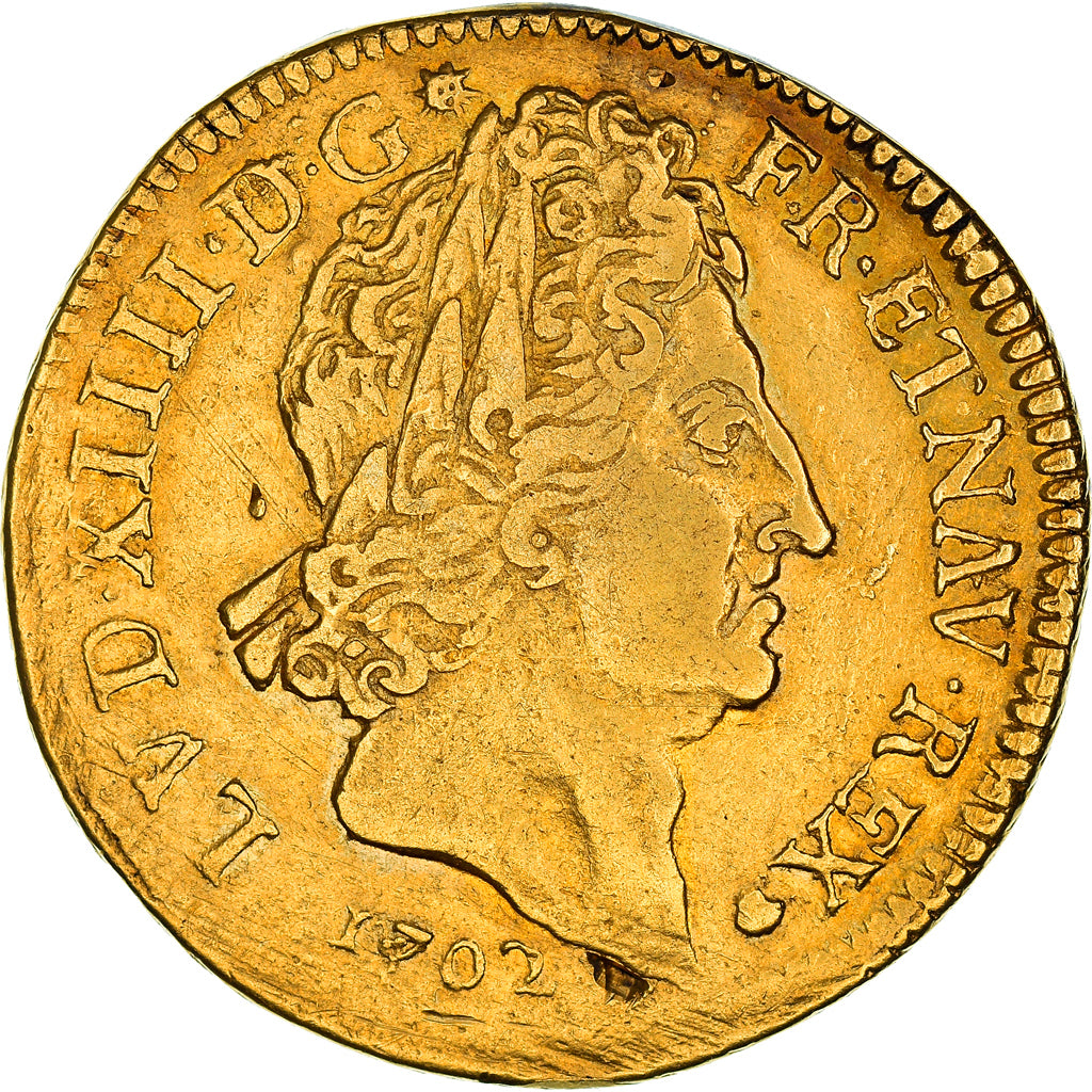 Frankreich, Louis XIV, Double louis d'or aux 8 L et aux insignes, 1702, Paris