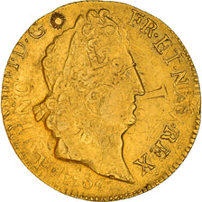 Francia, Louis XIV, Double louis d'or aux insignes, 1704, Aix, reformed, Oro