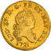 France, Louis XV, louis d'or aux 2 L, 1721, Lille, Fausse réformation, Or