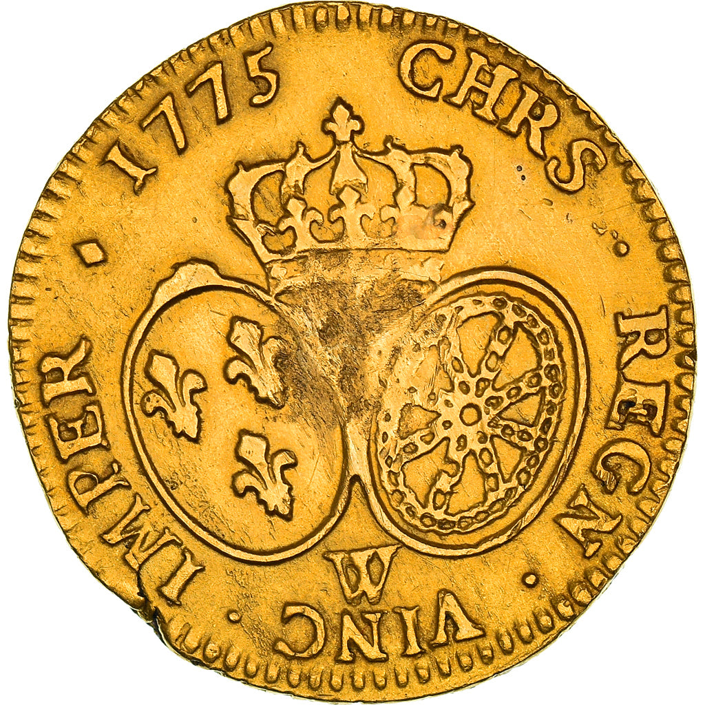 France, Louis XVI, Louis d'or au buste habillé, 1775, Lille, Or, TTB