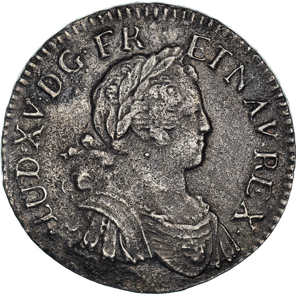 Coin, France, Louis XV, Écu aux 8 L, Ecu, 1725, La Rochelle, Tresor du Chameau