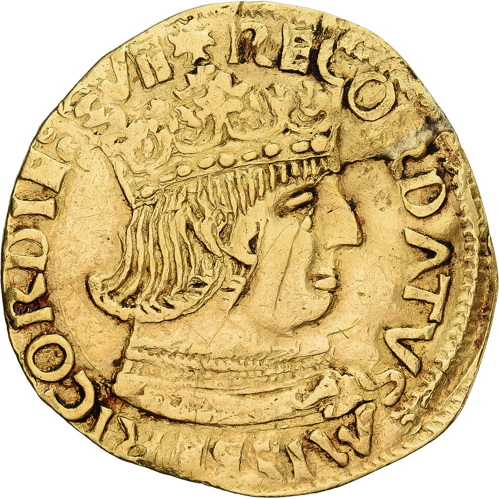 Kingdom of Naples, Ferdinando I, Ducato, 1458-1494, Naples, Oro, MBC