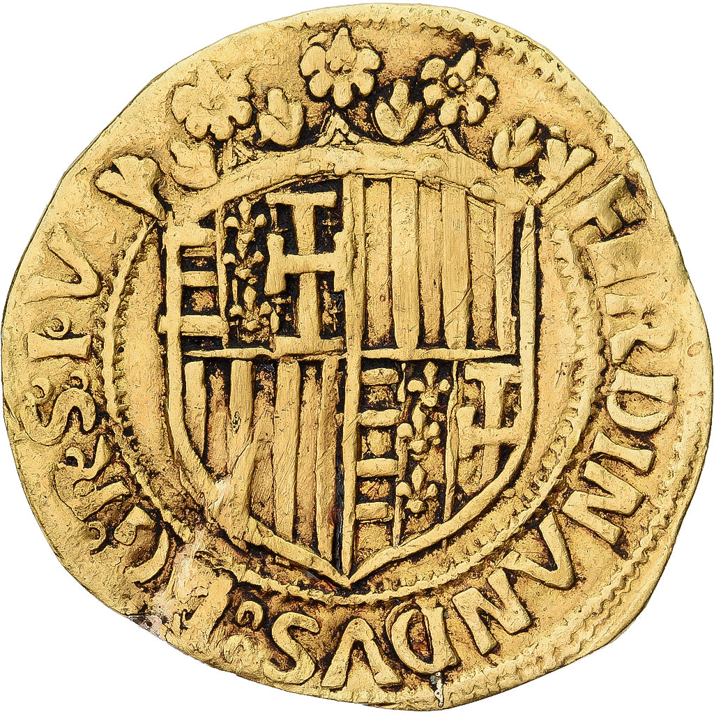 Kingdom of Naples, Ferdinando I, Ducato, 1458-1494, Naples, Oro, MBC