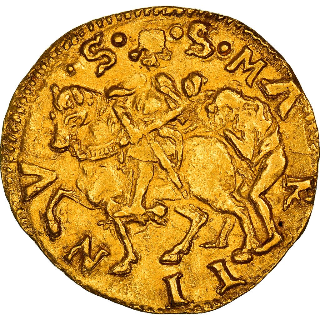 Republic of Lucca, Ducato, 15th Century, Lucca, Gold, AU(55-58), Friedberg:486