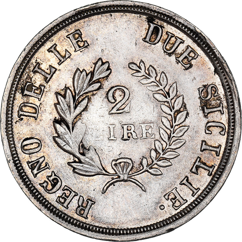 Coin, ITALIAN STATES, NAPLES, Joachim Murat, 2 Lire, 1813, AU(50-53), Silver