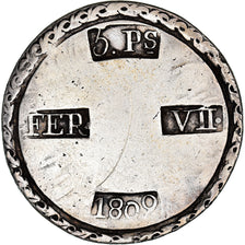 Coin, Spain, TARRAGONA, Ferdinand III, 5 Pesetas, 1809, Tarragona, EF(40-45)