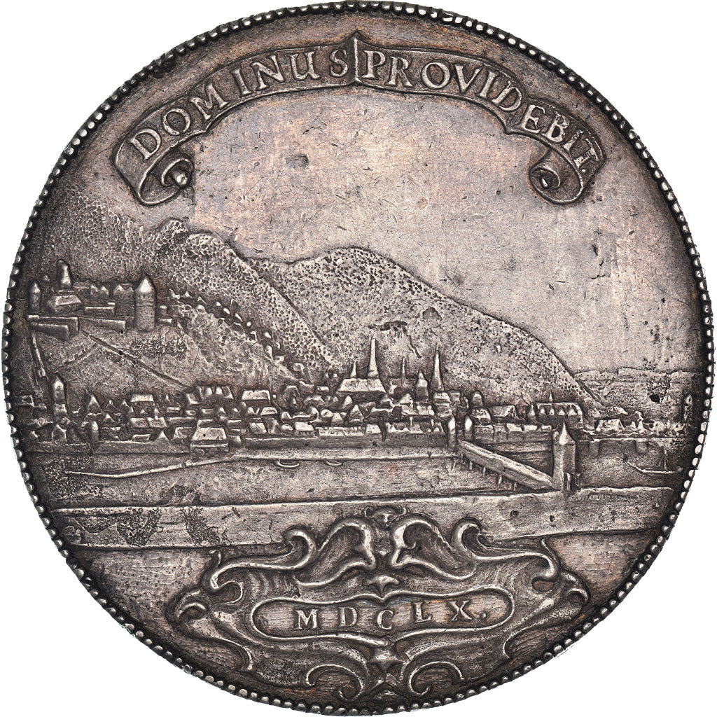 Germany, Medal, Karl Ludwig I, Heidelberg, 1660, Silver, J. Linck, AU(55-58)