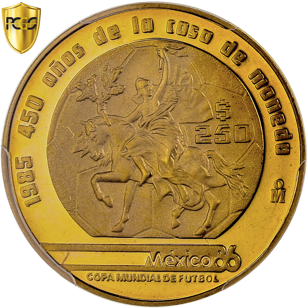 Mexico, 250 Pesos, 1985, Mexico City, Proof, Gold, PCGS, PR68DCAM, KM:506.2