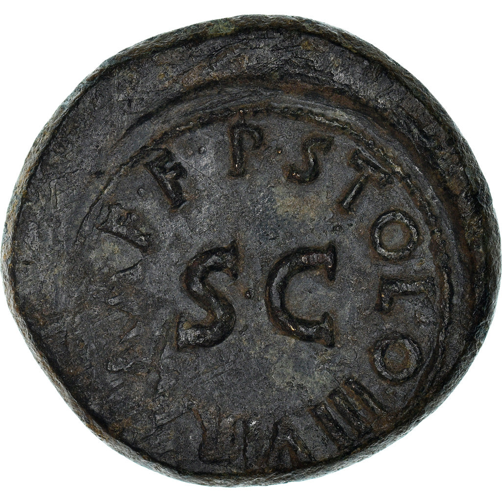 Coin, Augustus, Dupondius, 17 BC, Rome, EF(40-45), Bronze, BMC:197
