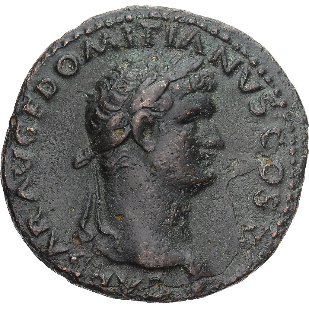 Moneda, Domitian, As, Lyon - Lugdunum, MBC, Bronce, RIC:1291