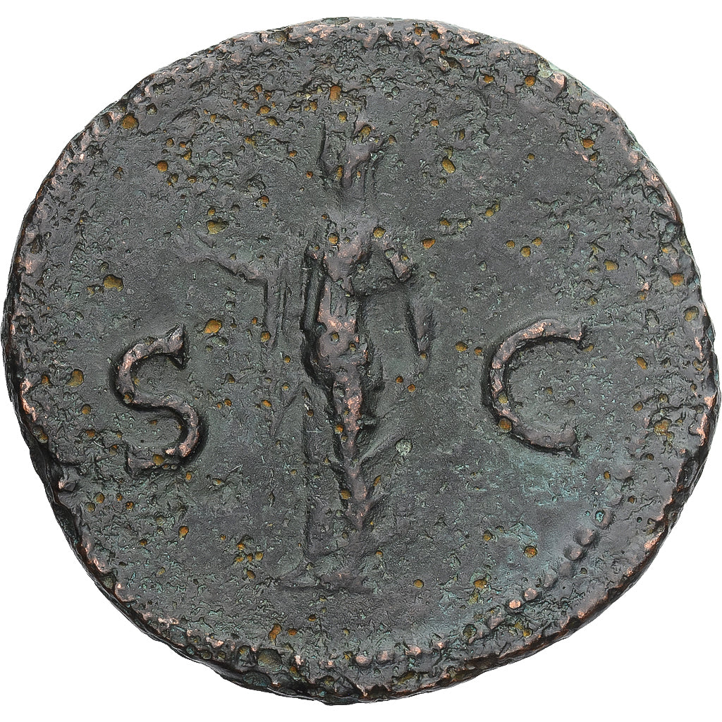 Moneda, Domitian, As, Lyon - Lugdunum, MBC, Bronce, RIC:1291