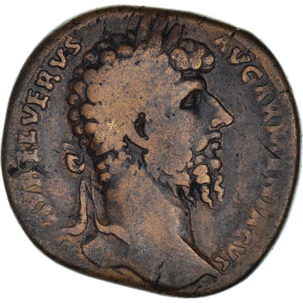 Moneta, Lucius Verus, Sestertius, Rome, EF(40-45), Bronze, RIC:1397