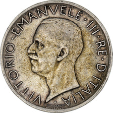Coin, Italy, Vittorio Emanuele III, 5 Lire, 1930, Rome, VF(30-35), Silver